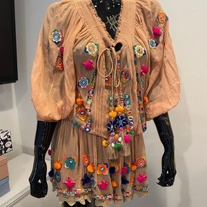 Embroidered Mini-Dress (Diamond for Eden)